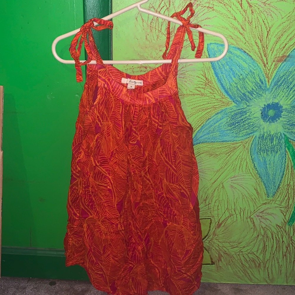 Forever 21 cotton minidress with adjustable tie straps